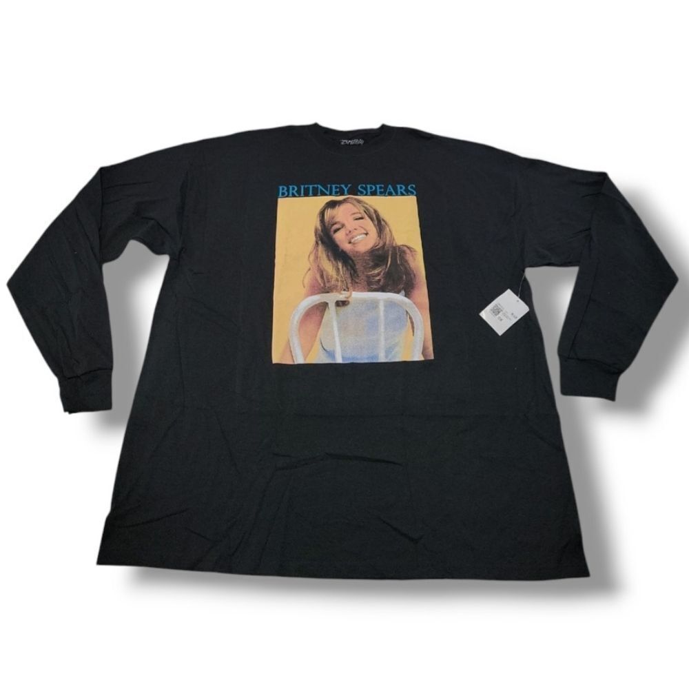 New Britney Spears Shirt Size 0X Women's Plus Size T-Shirt Graphic Print T-Shirt